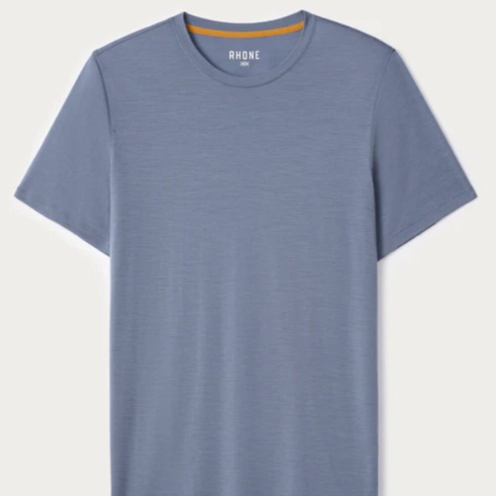 🐑👕 Rhone Modino Wool Long Sleeve Tee • Folkstone Gray • Men’s Medium • NWT • M - Picture 3 of 6